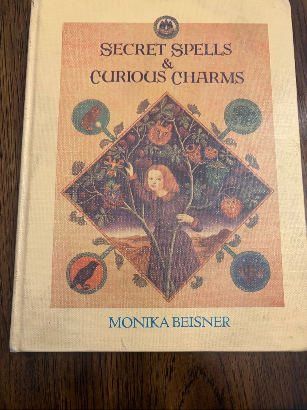 Secret Spells & Curious Charms vintage hardcover book by Monika Beisner. Lore.